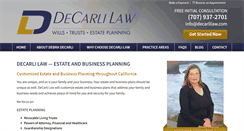 Desktop Screenshot of decarlilaw.com